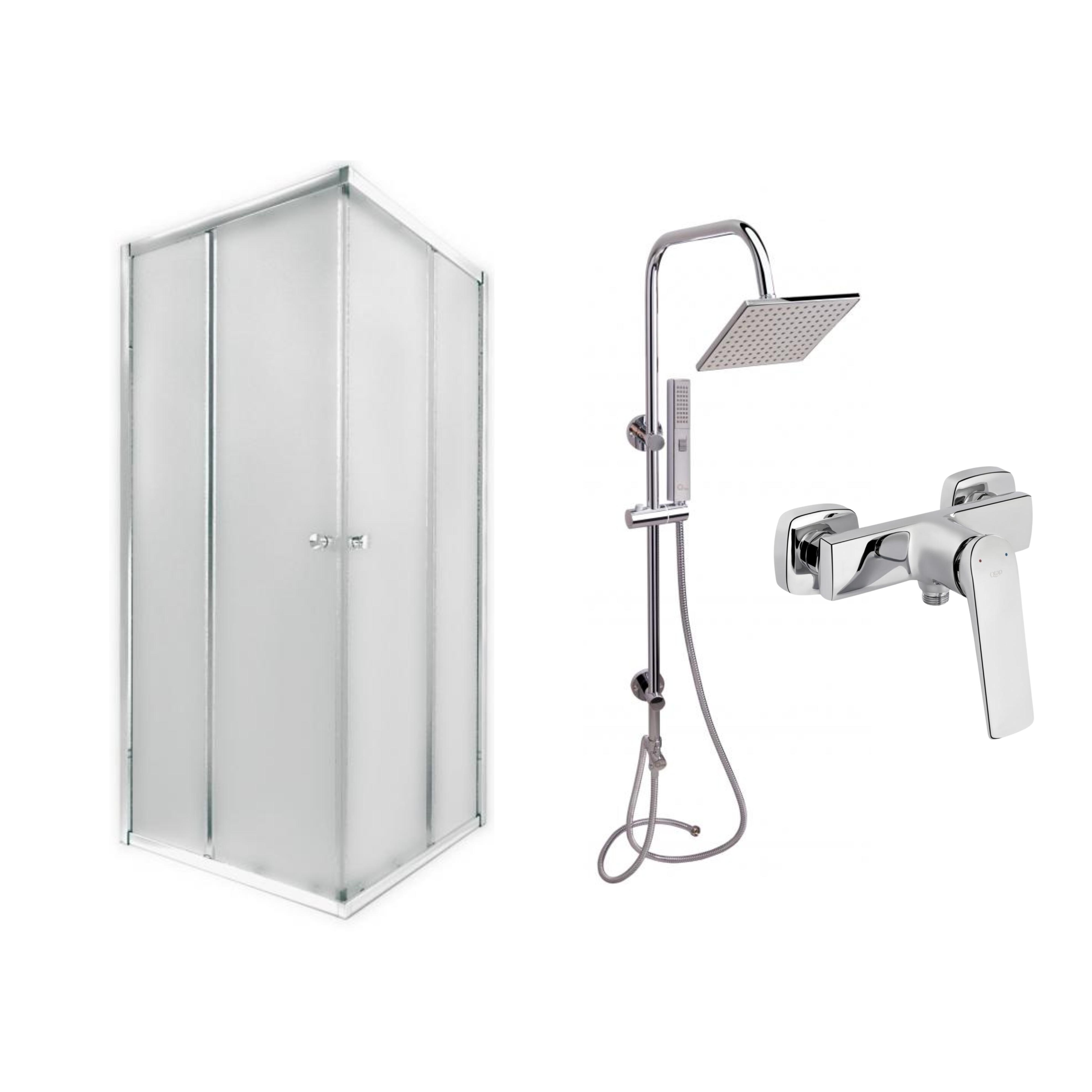 Душевая кабина Q-tap 8 PRECRM1099SP544849 90x90x185см профиль Хром (171740)