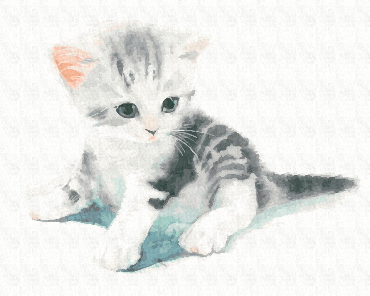 Картина по номерам Brushme Котенок акварелью 40х50 см (GT66034)