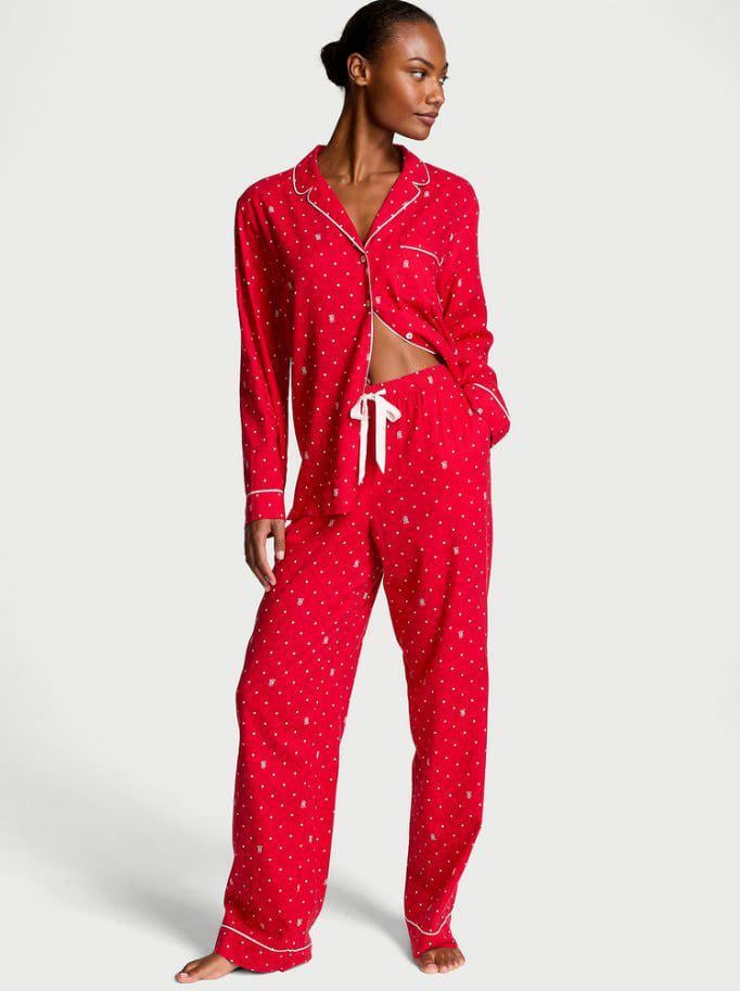 Піжама фланель сорочка/штани Victoria's Secret Flannel Long Pajama Set Regular М Червоний (26811513D) Піжама фланель сорочка/штани Victoria's Secret Flannel Long Pajama Set Regular М Червоний (26811513D)