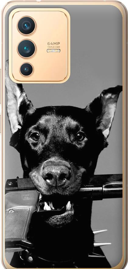 Чехол на Vivo V23 Доберман (2745u-2642-42517) Чехол на Vivo V23 Доберман (2745u-2642-42517)