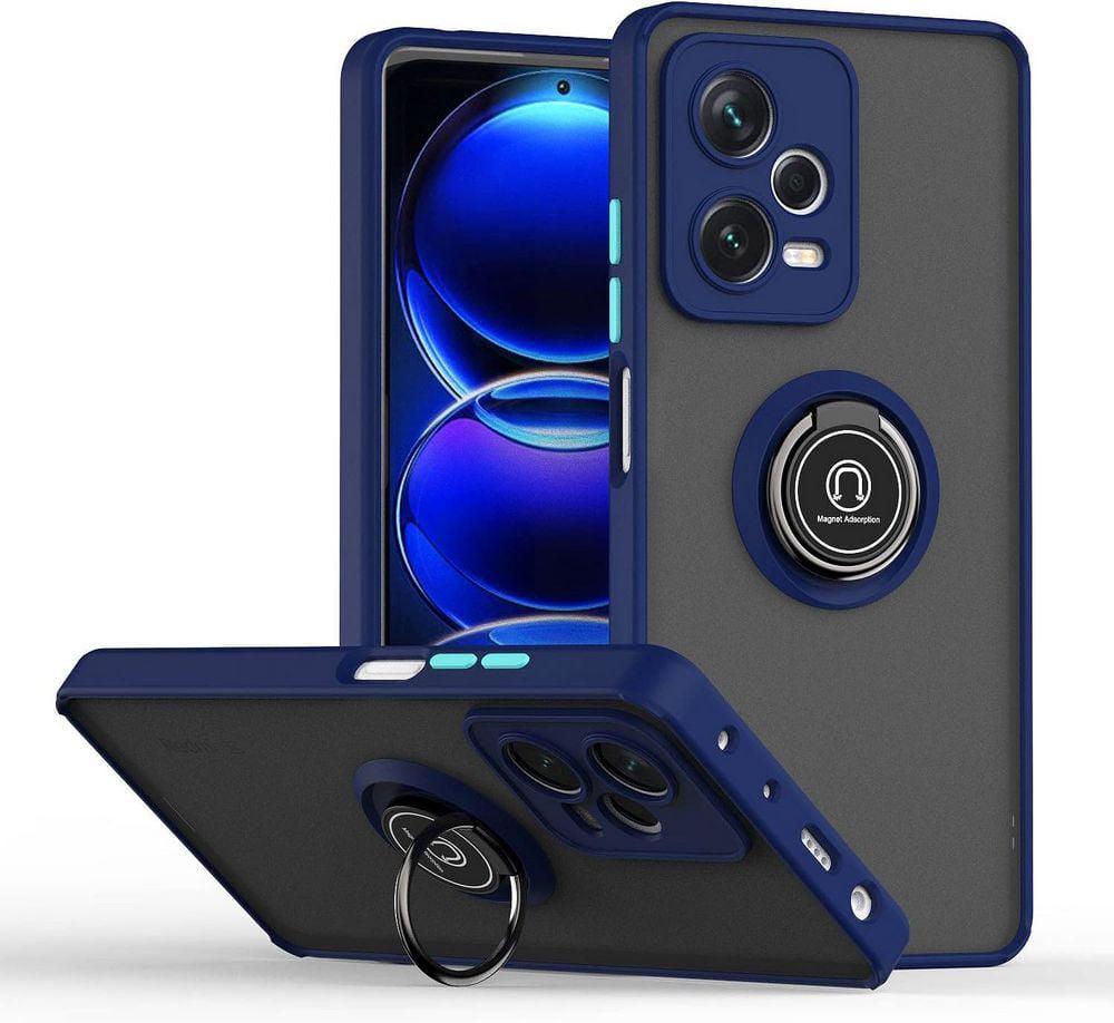 Защитный чехол MatteLuxe Xiaomi Redmi Note 12 Pro 5G (с кольцом) Blue (38257-28)