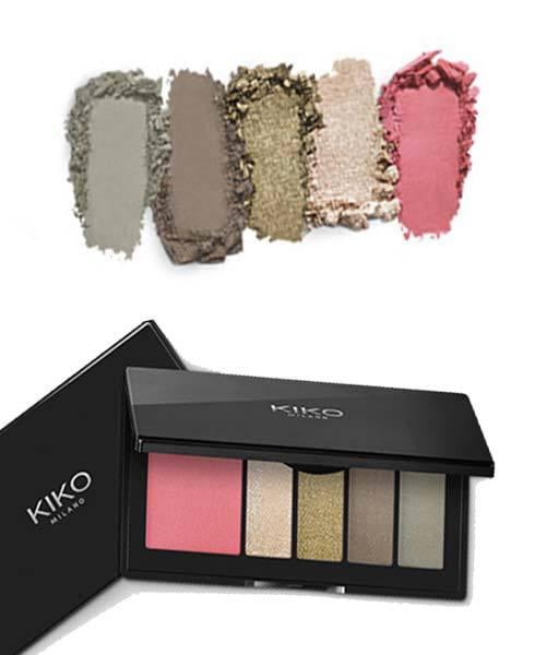 Стійкі тіні для повік Kiko Smart Eyes And Cheeks Palette відтінок 02 - фото 2