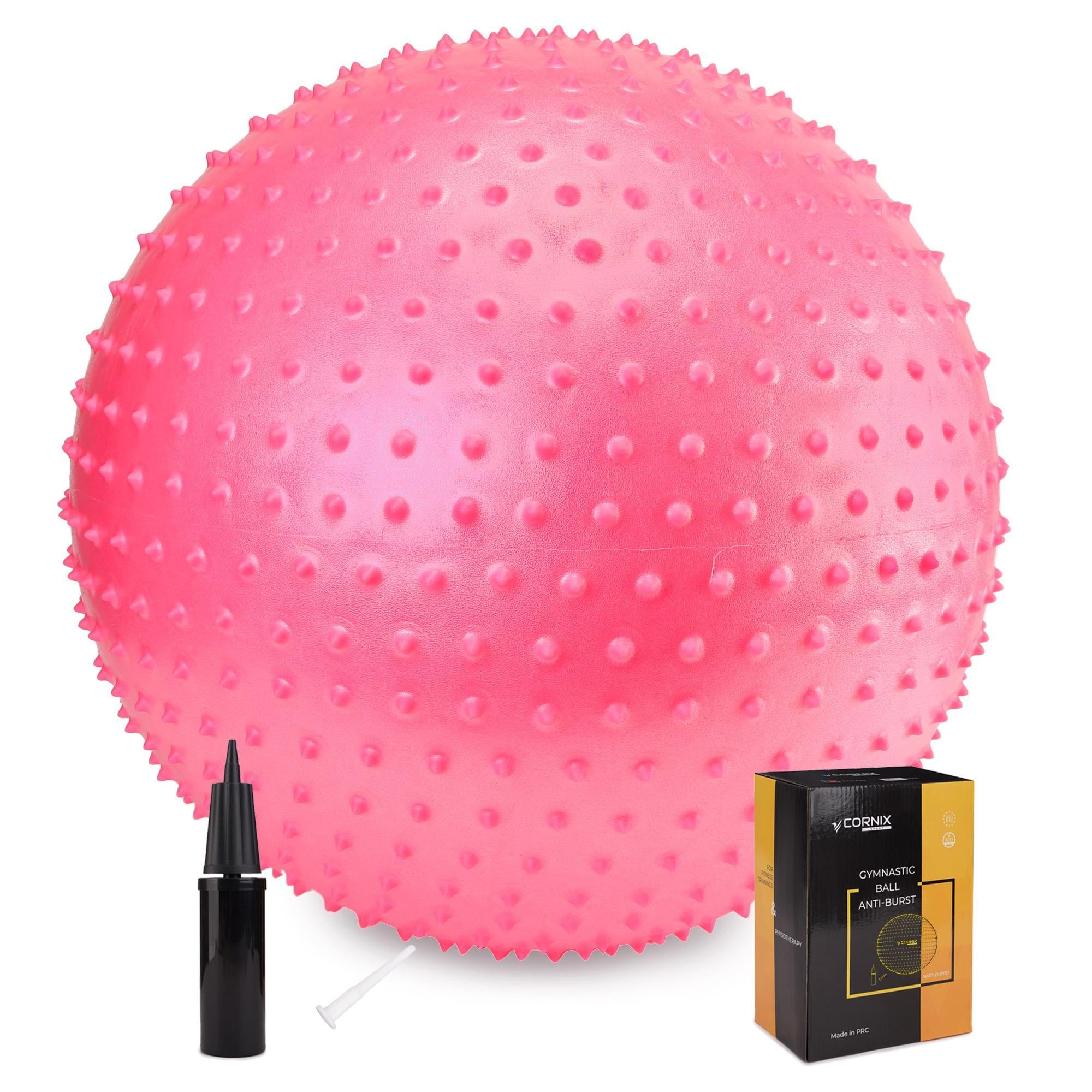 Фитбол для фитнеса массажный Cornix Anti-Burst XR-0485 65 см Pink