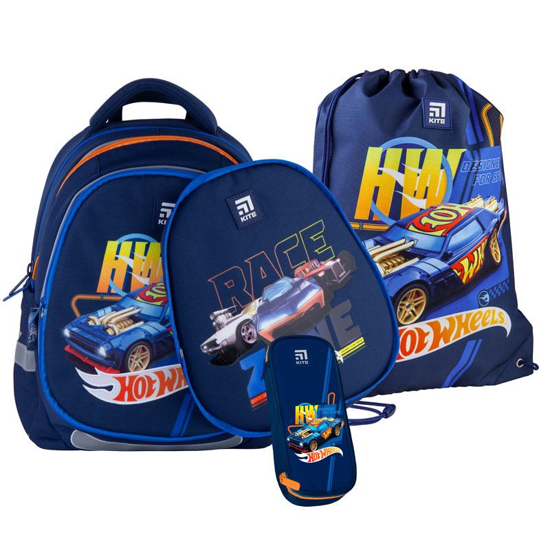 Шкільний набір Kite Education Hot Wheels (SET_HW21-700M 2p)