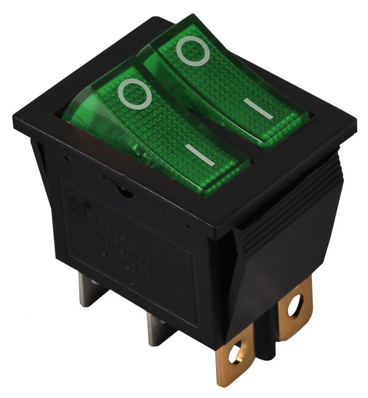 Переключатель клавишный АСКО-УКРЕМ KCD2-2101N C3-GR/B 220V 2 клавиши с подсветкой Зеленый (A0140040110) Переключатель клавишный АСКО-УКРЕМ KCD2-2101N C3-GR/B 220V 2 клавиши с подсветкой Зеленый (A0140040110)