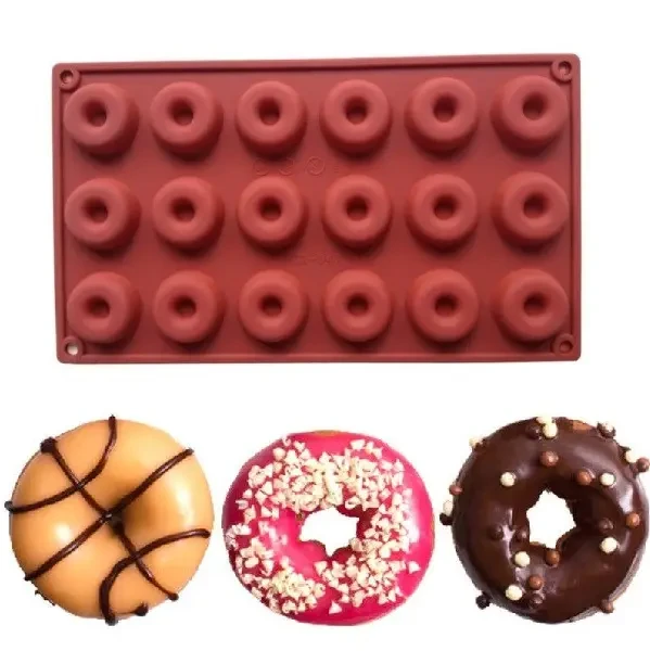 Форма силіконова для випічки Пончик 29х17 см (2356744427) - фото 5 Форма силіконова для випічки Пончик 29х17 см (2356744427) - фото 5
