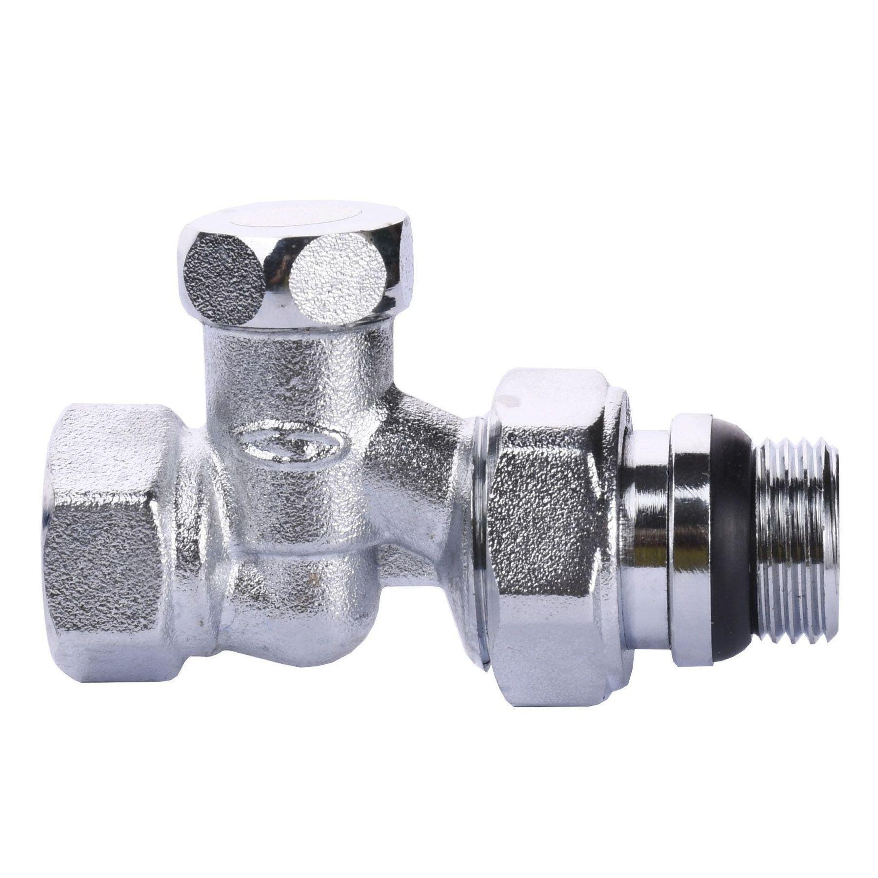 Кран для радиатора прямой Solomon 161405 с резиновым уплотнителем под ключ 1/2" (000015232)