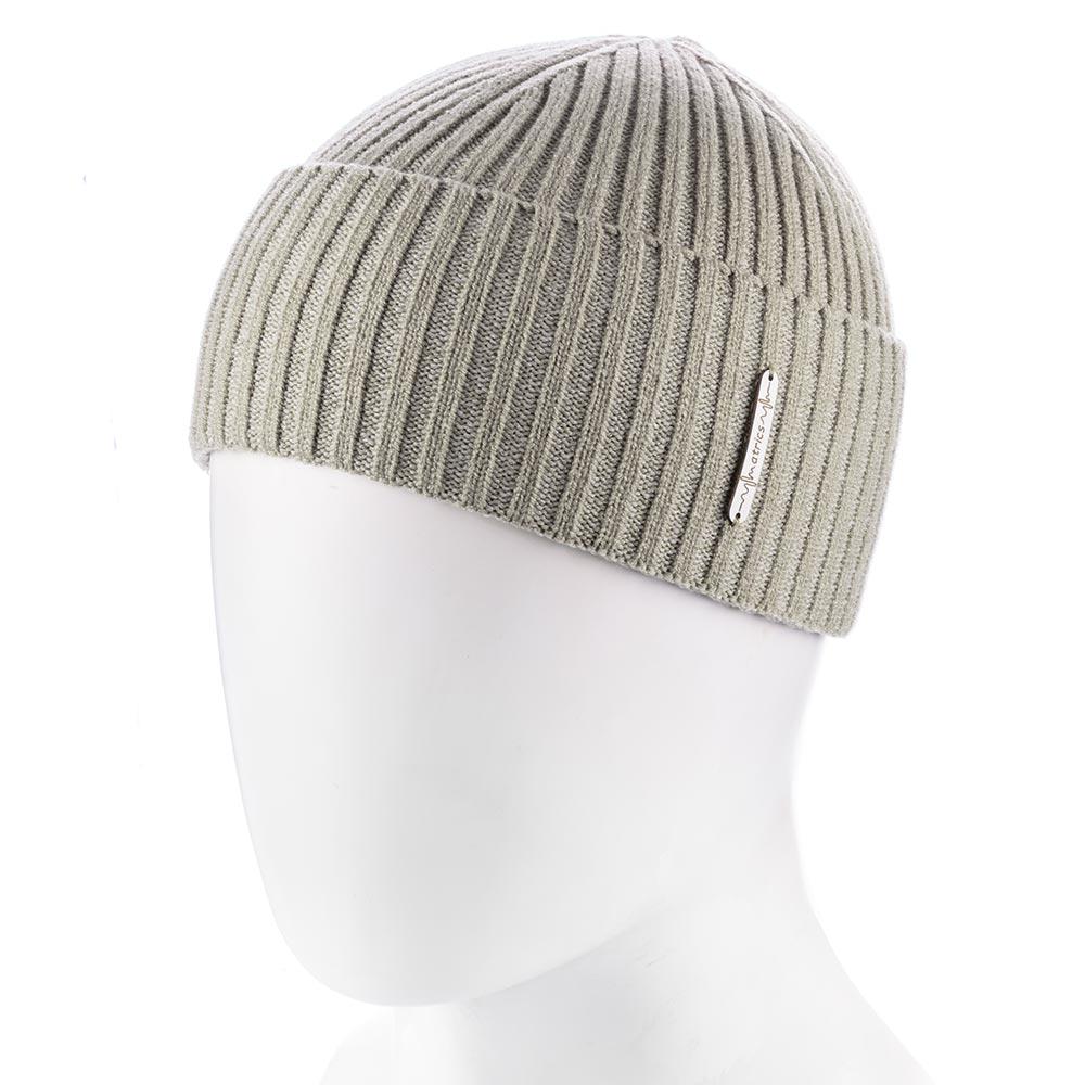 Шапка бини ZOLLY UH854 одинарная с отворотом вискозная one size Фисташковый