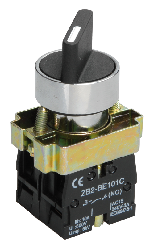 Переключатель IO УЭК LAY5-BD25 1NO+1NC 22 мм 2 положение Черный (BSW60-BD-2-K02)