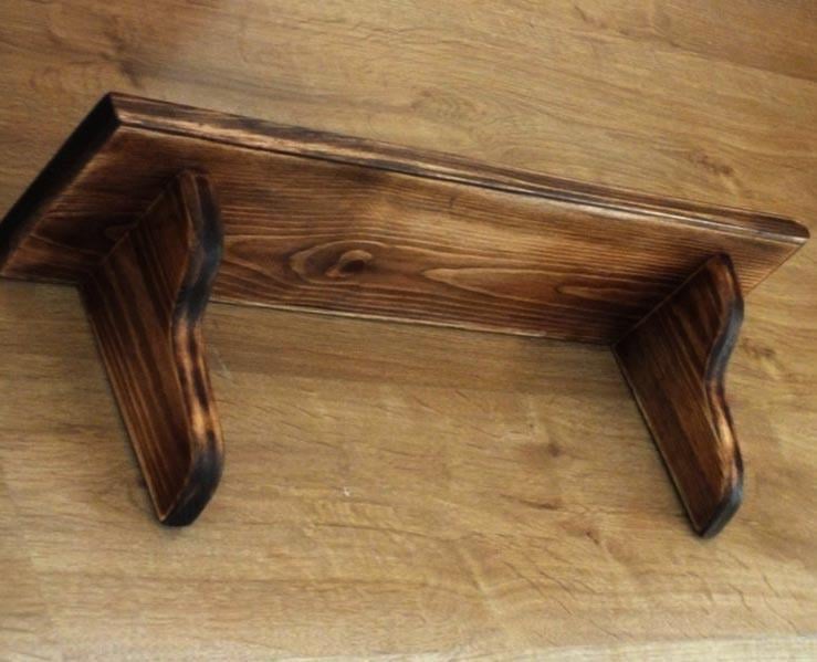 Полка настенная из дерева Порвенир мустанг (ПНС/003229)