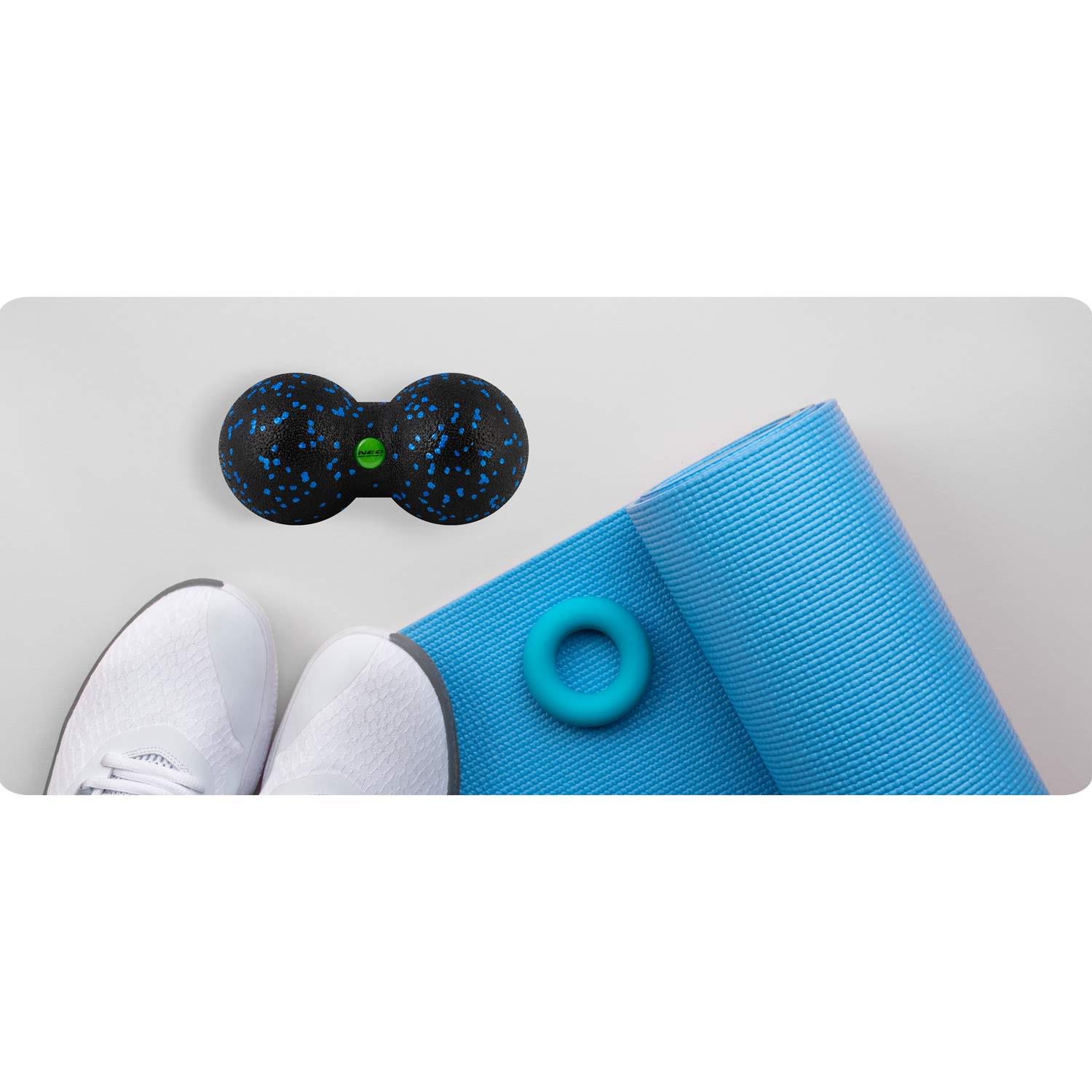 М'яч для масажу та фітнесу NS-966 подвійний Чорно-блакитний (429893) - фото 10