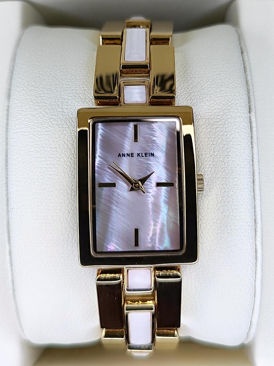 Наручные часы женские Anne Klein AK/4156RQGB с золотистым циферблатом и стальным браслетом
