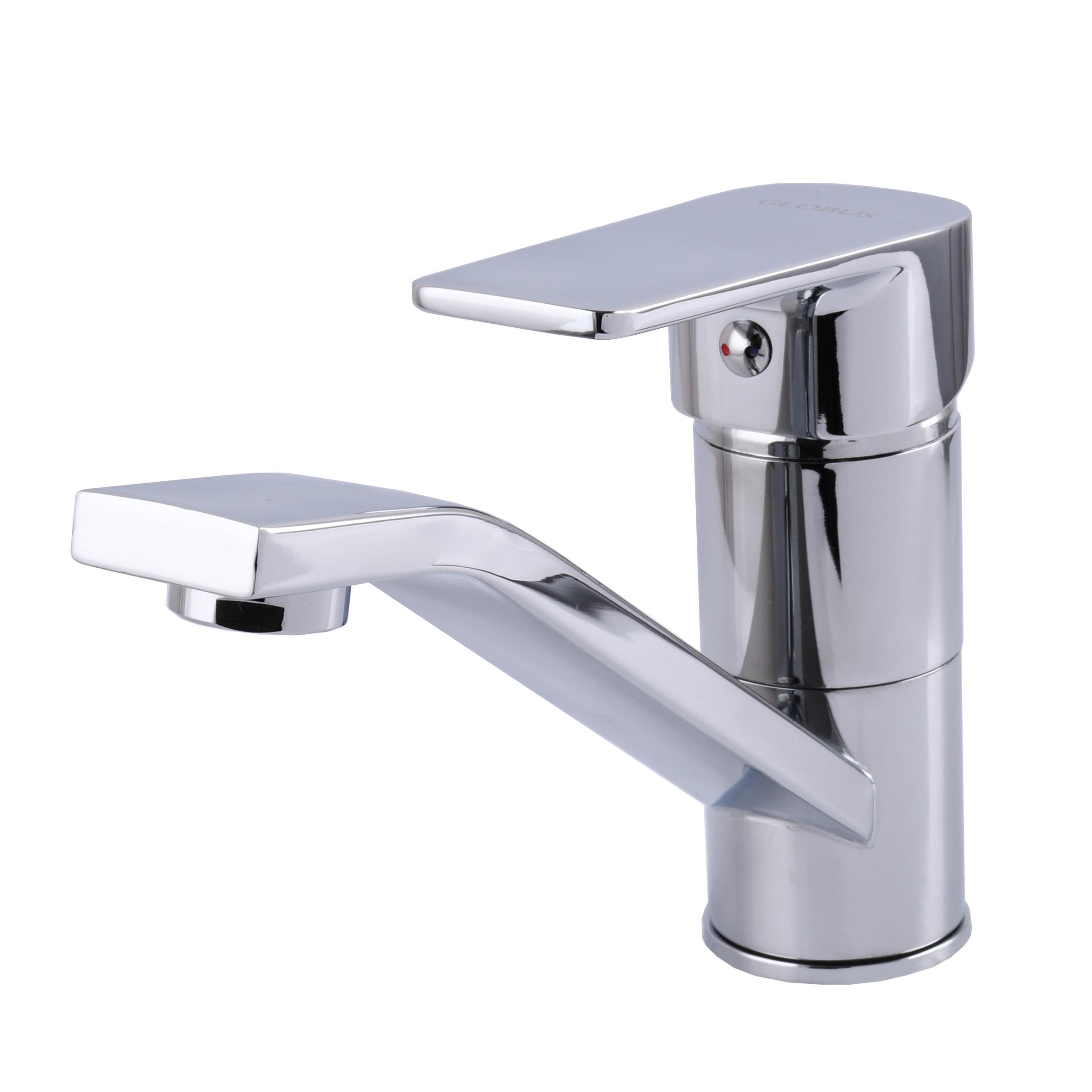 Смеситель для умывальника GLux BONN GLB-0203MQ Хром (28494)