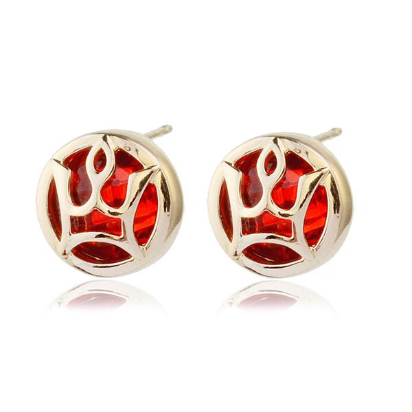 Серьги с кристаллами Сваровски Italina 861100036AB Красный