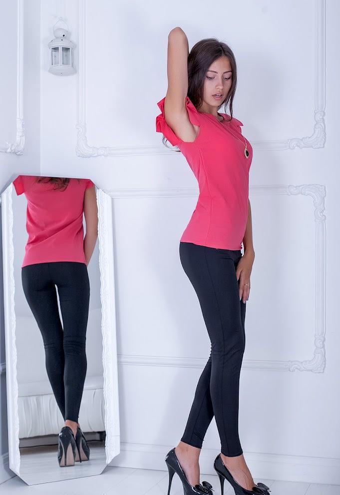 Блузка жіноча Podium Trefoil 12088-CORAL XXL Кораловий