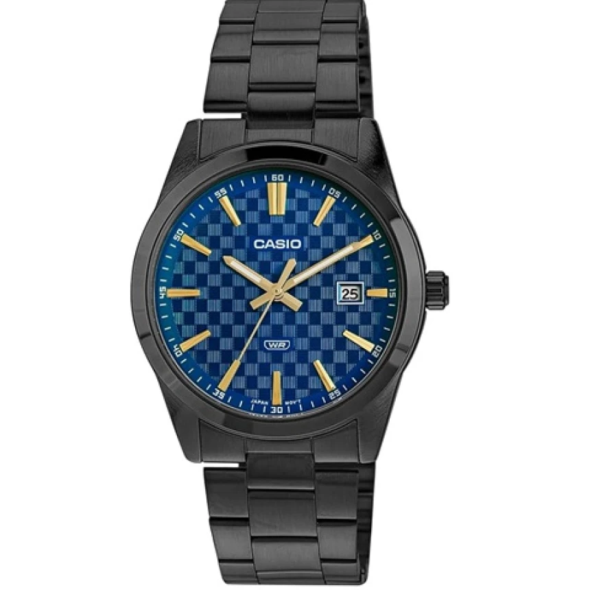 Наручний годинник чоловічий Casio MTP-VD03B-2AUDF Total d 41 мм Black (2465847929)