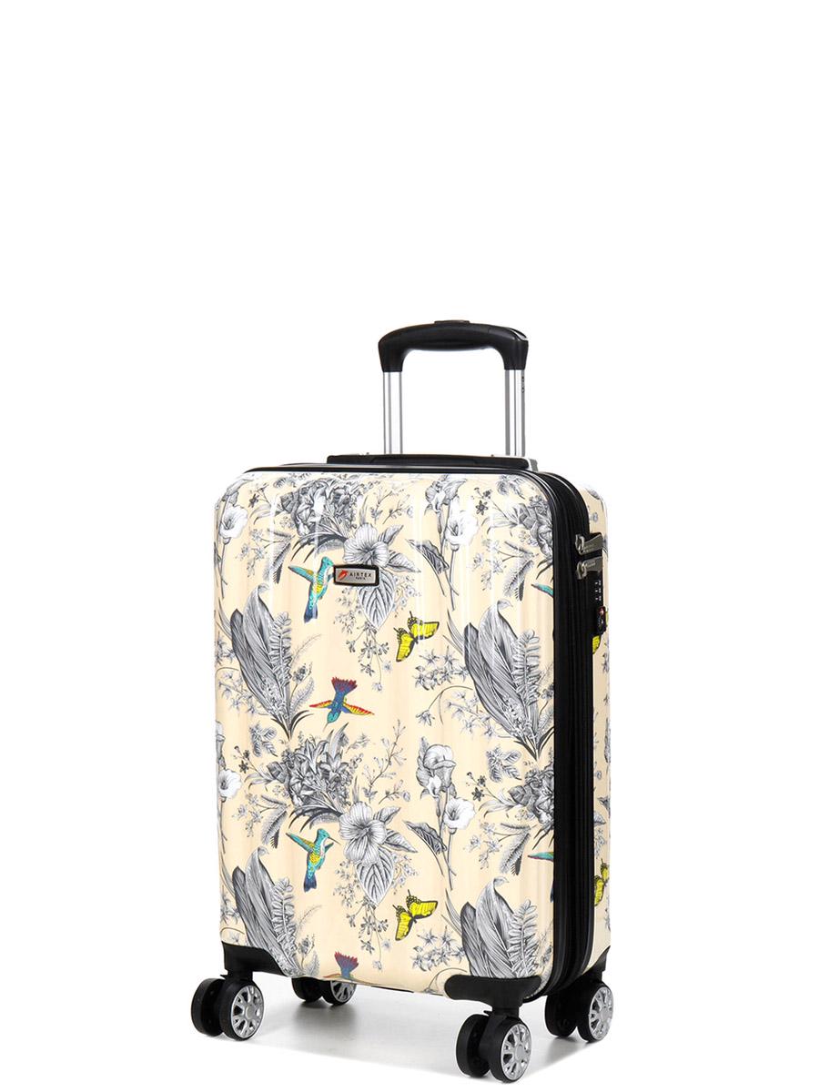 Чемодан малый под ручную кладь Airtex 960 Birds 35 л 54x35x20 см Разноцветный