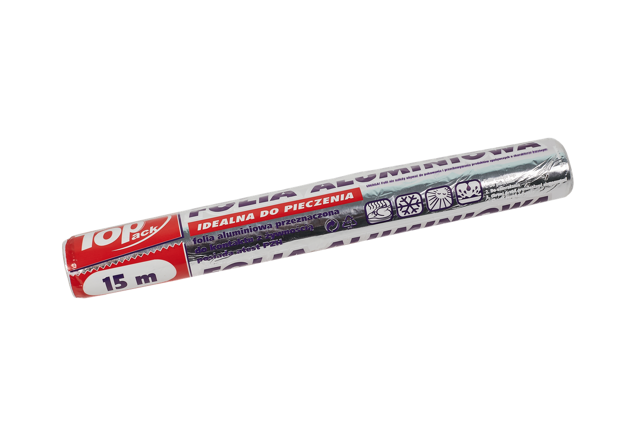 Фольга алюминиевая для запекания TopPack 29 см/15 м/10 мкм (1999955980) - фото 1 Фольга алюминиевая для запекания TopPack 29 см/15 м/10 мкм (1999955980) - фото 1