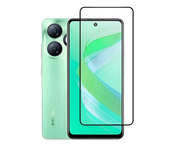 Закаленное защитное стекло Full Screen Tempered Glass для Infinix Smart 8 Plus, Black