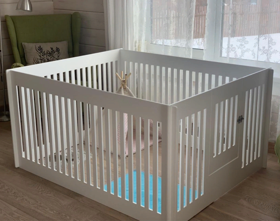 Вольер для щенков из дерева Сетиф 110х130 см Зефир (ВОС-11130920)