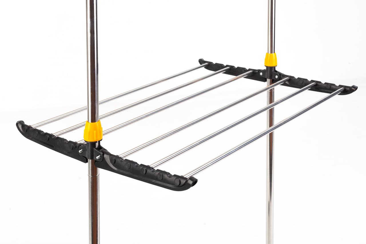 Сушилка для белья складная вертикальная Stenson TD01229 116x50x145 см Серебристый - фото 8 Сушилка для белья складная вертикальная Stenson TD01229 116x50x145 см Серебристый - фото 8