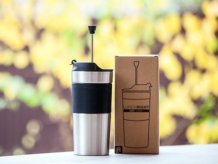 Термо кухоль-френч прес LUNCH RIGHT Hot&Cool LR350S (27648903) - фото 5 Термо кухоль-френч прес LUNCH RIGHT Hot&Cool LR350S (27648903) - фото 5