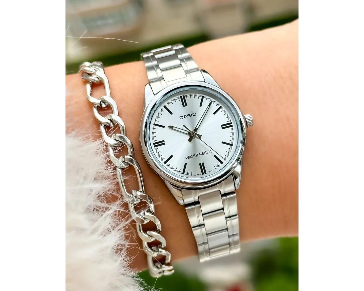 Наручний годинник жіночий Casio LTP-V005D-7A d 28 мм Срібний/Сірий (2554467065) - фото 9