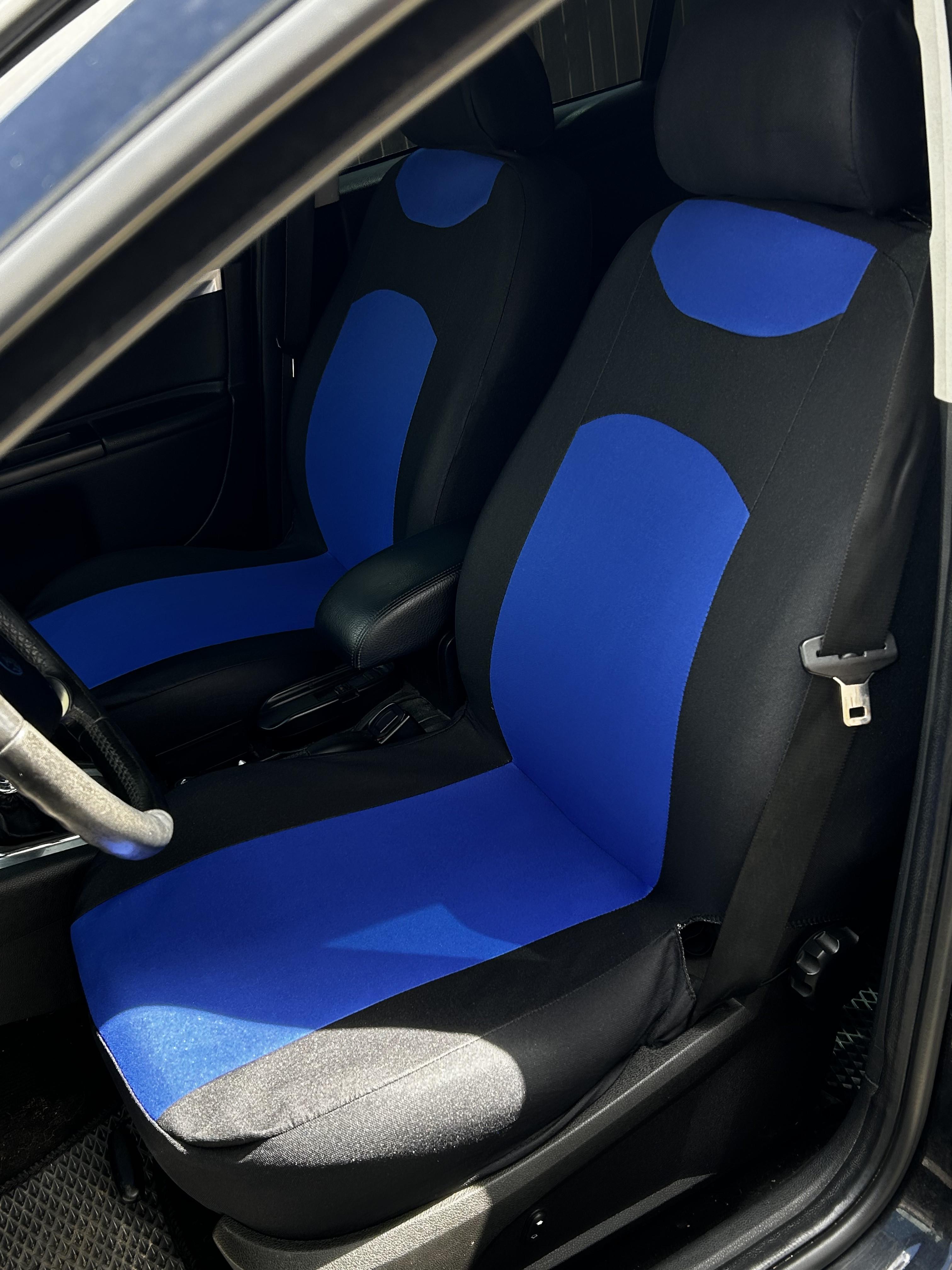 Авточохли Pok-Ter Caro для Volkswagen Golf Vi 2008-2013 з вставкою Синій (87446690) - фото 4