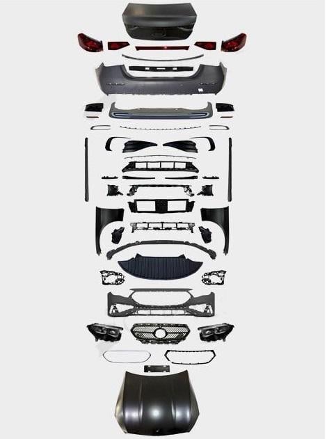 Комплект рестайлинга GBT для W214 AMG-Line для Mercedes E-сlass W212 2009-2016 гг. пластик под покраску (188565)