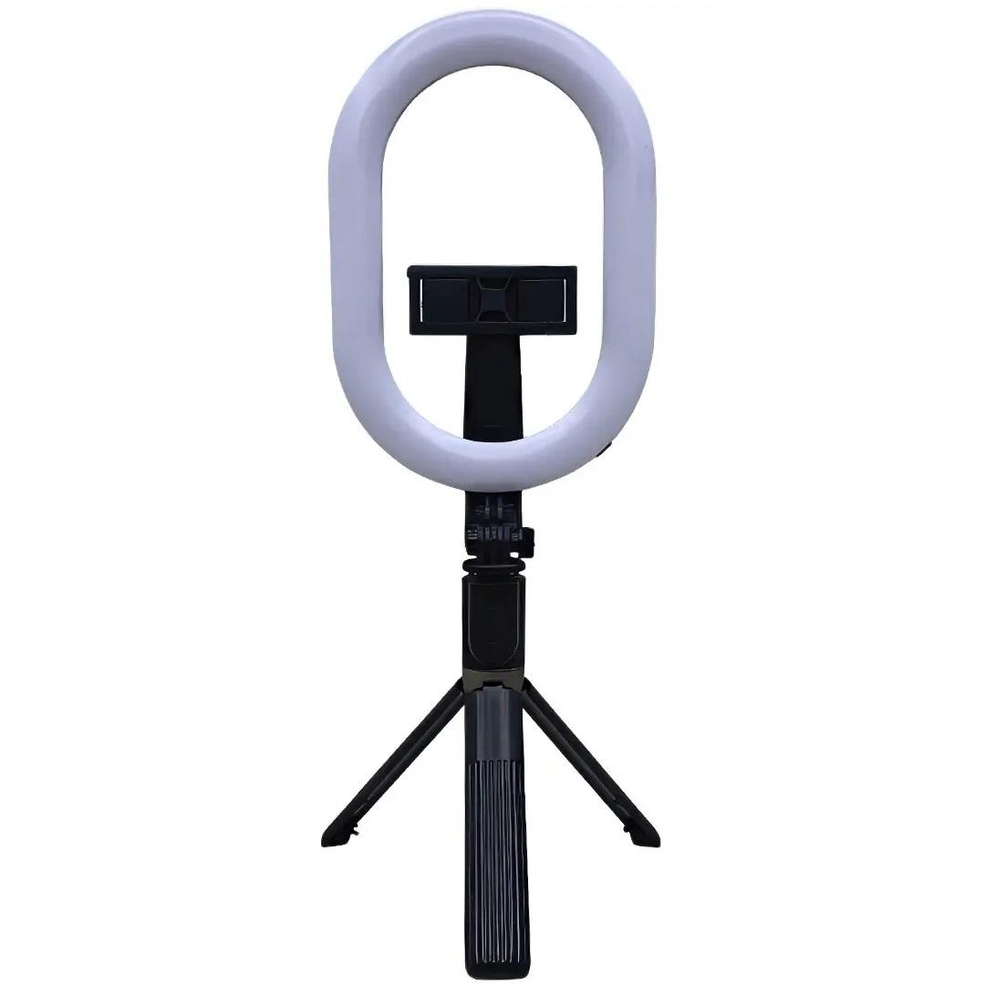 Штатив для селфи с кольцевой лампой Selfie Stick A8 Bluetooth с пультом Черный (21809876)