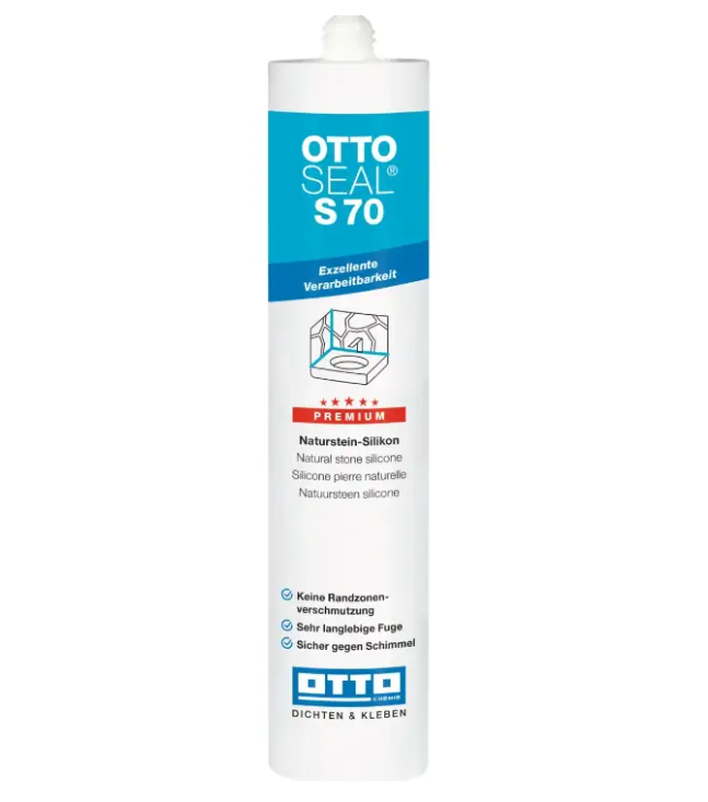 Герметик силиконовый OTTOSEAL S70 C6112 для внутренних и наружных работ Белый матовый (X-1434)