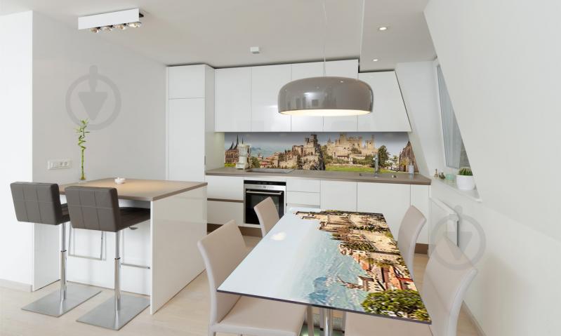 Наклейка виниловая на стол Zatarga «Замок на горе» 600х1200 мм Z180733st