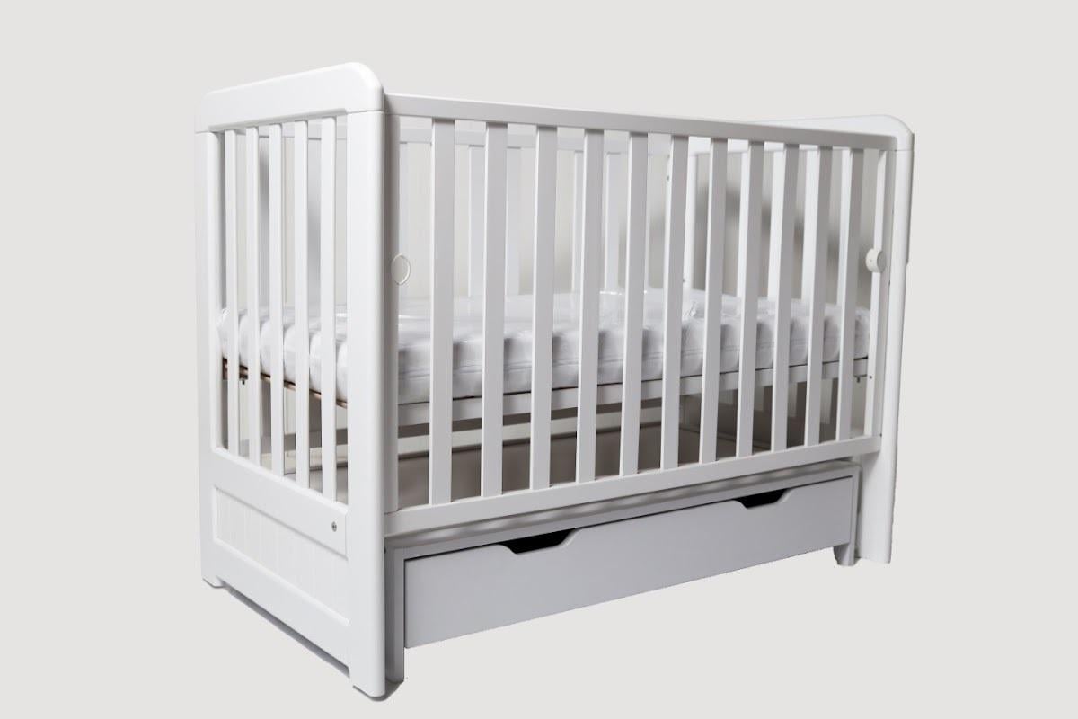 Детская кроватка Дубик-М Люкс с ящиком и маятником Белый Детская кроватка Дубик-М Люкс с ящиком и маятником Белый