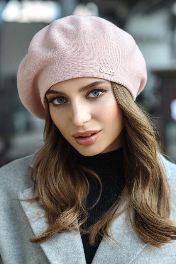 Берет Braxton Карнелия женский Пудровый (6018)