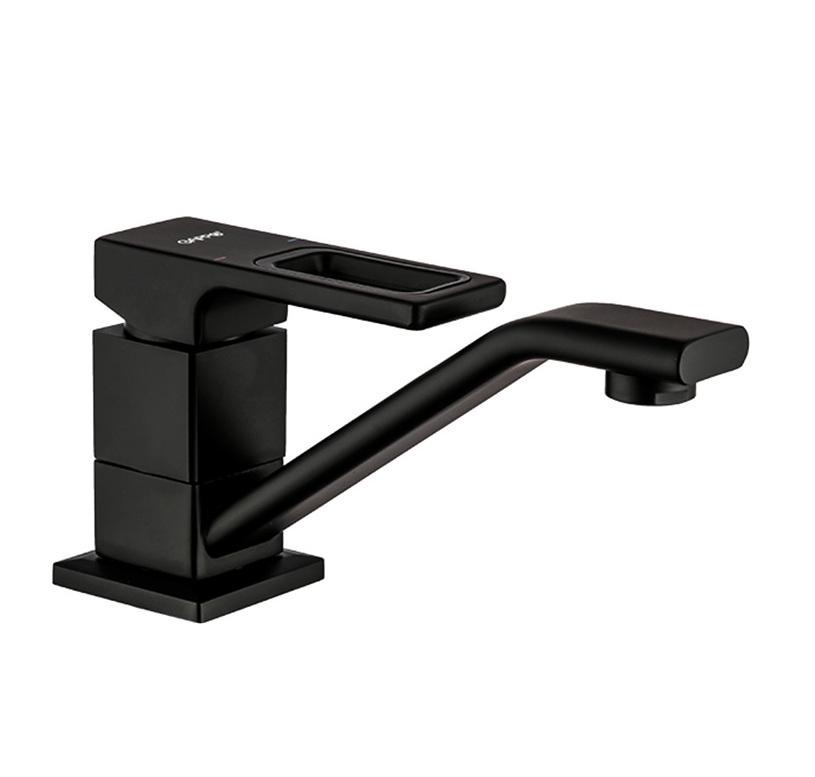 Змішувач для кухні Gappo G4517-6 одноважільний Чорний (115375)