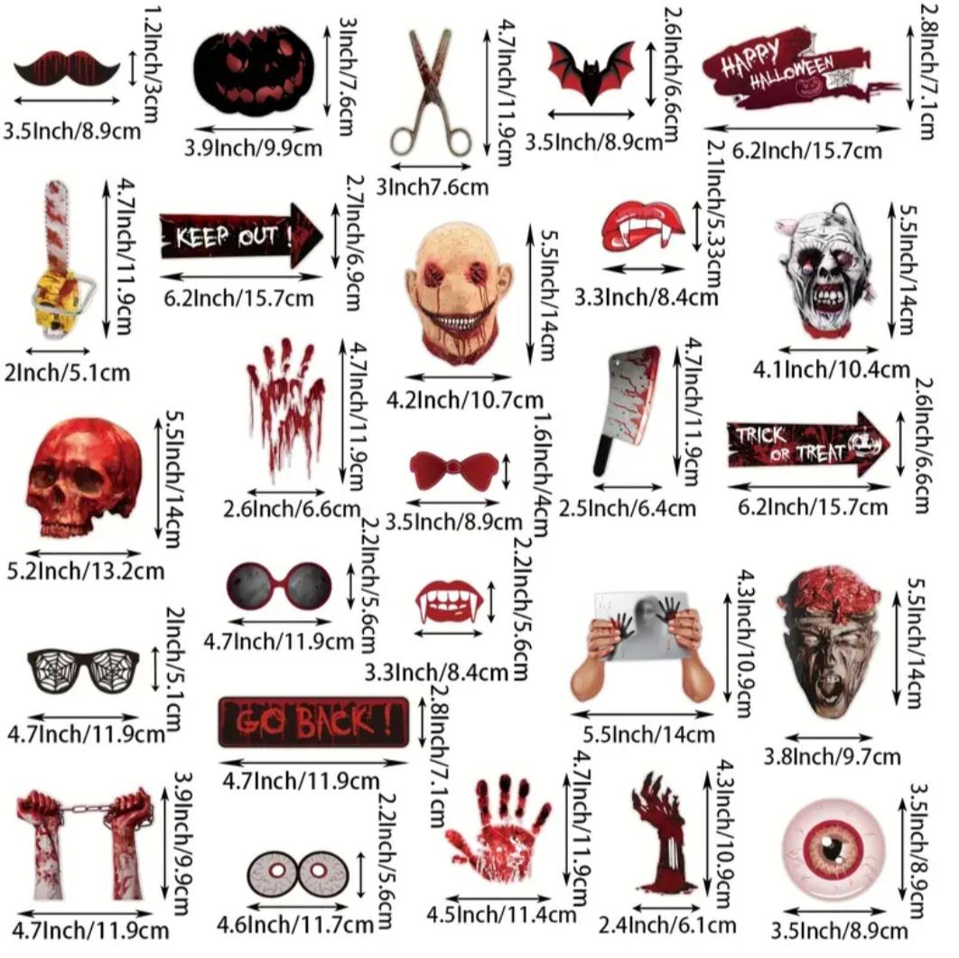 Фотобутафория на Хэллоуин 26 дет. One size Разноцветный (901998) - фото 2 Фотобутафория на Хэллоуин 26 дет. One size Разноцветный (901998) - фото 2