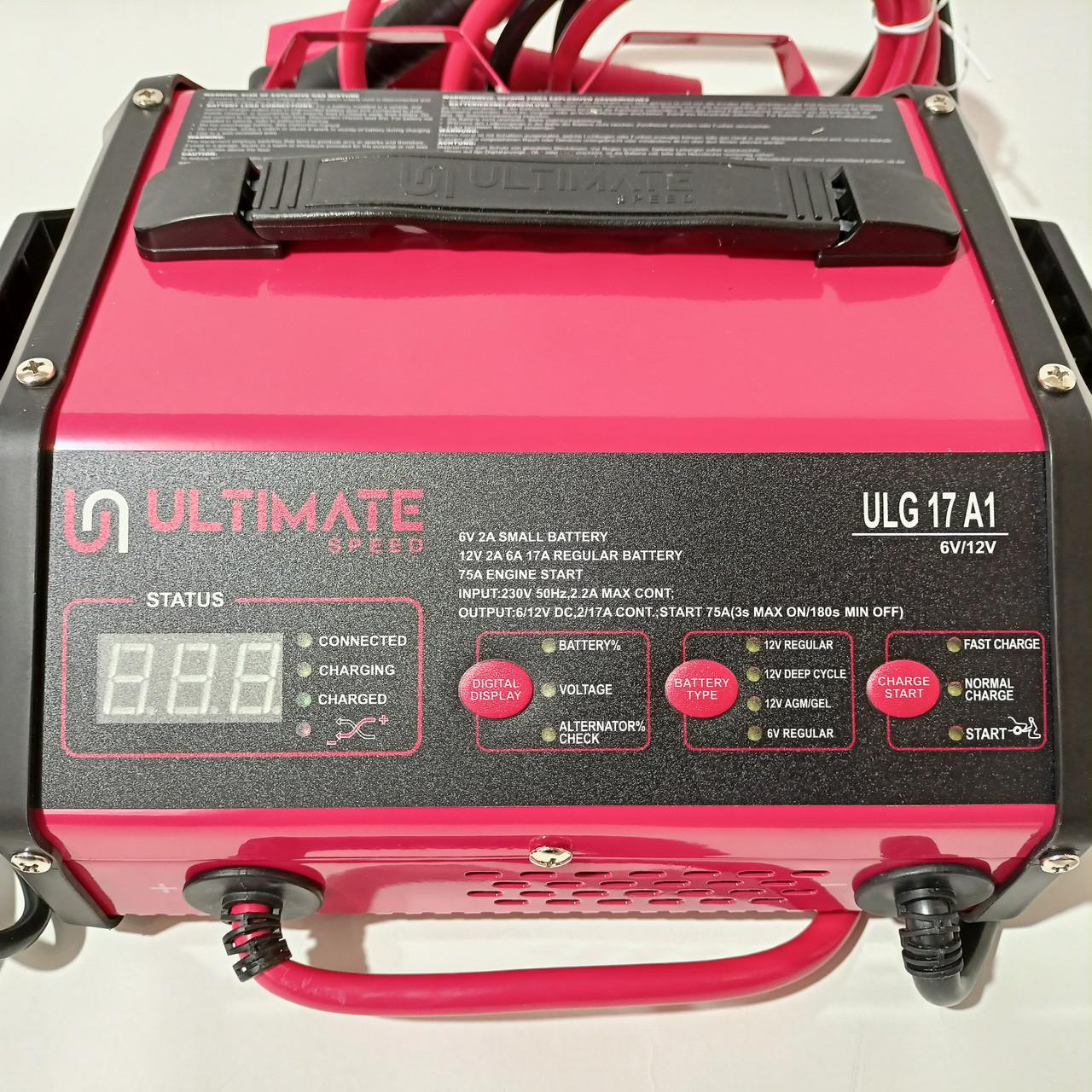 Пуско-зарядное устройство для аккумуляторов Ultimate Speed ULG 17 A1 2025 г 17 A 250 Ач (ULG 17 A1 2025) - фото 8