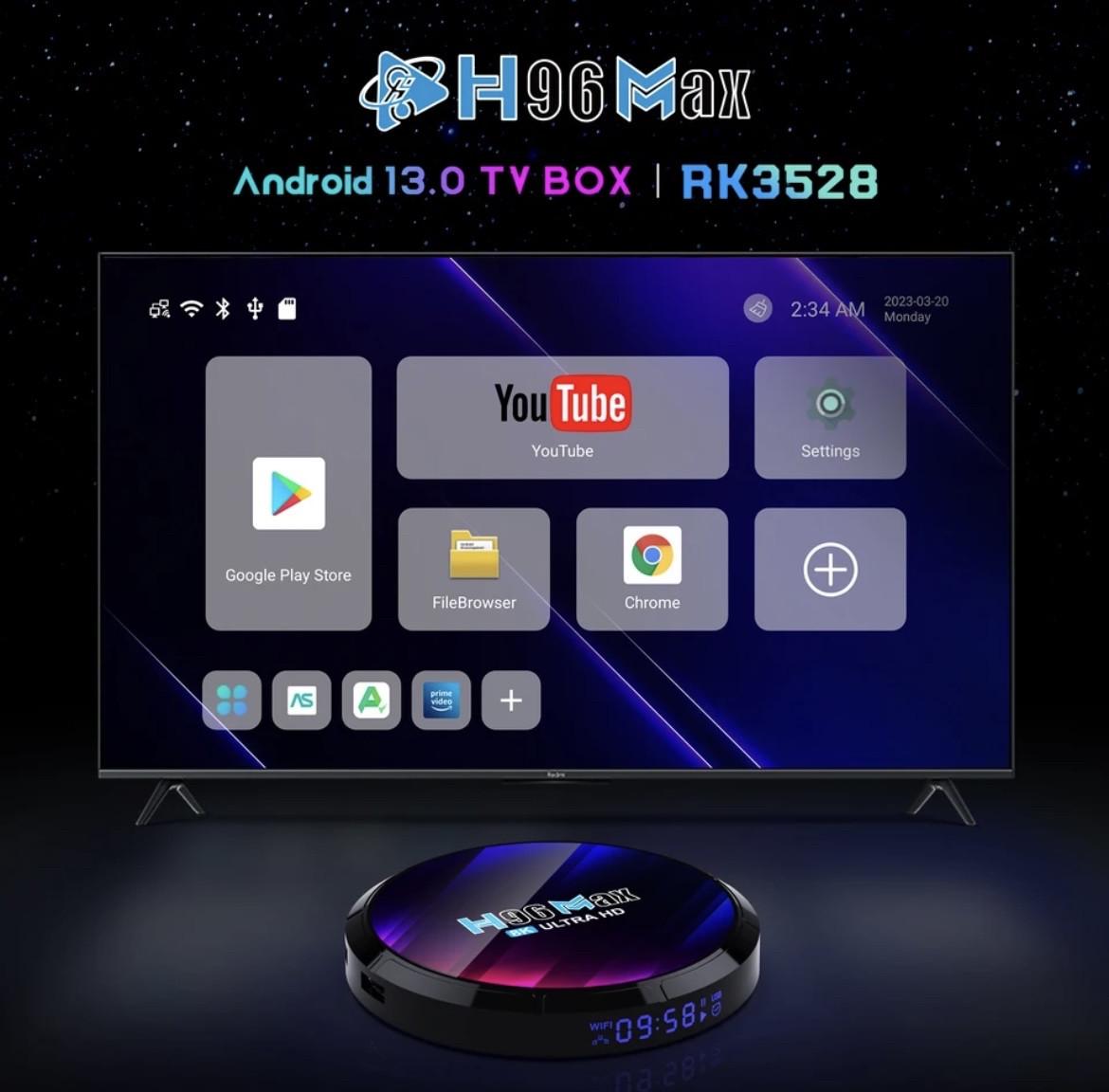 Смарт-приставка H96 MAX 4/64 Гб Smart TV Box Android 13 Налаштована - фото 6 Смарт-приставка H96 MAX 4/64 Гб Smart TV Box Android 13 Налаштована - фото 6
