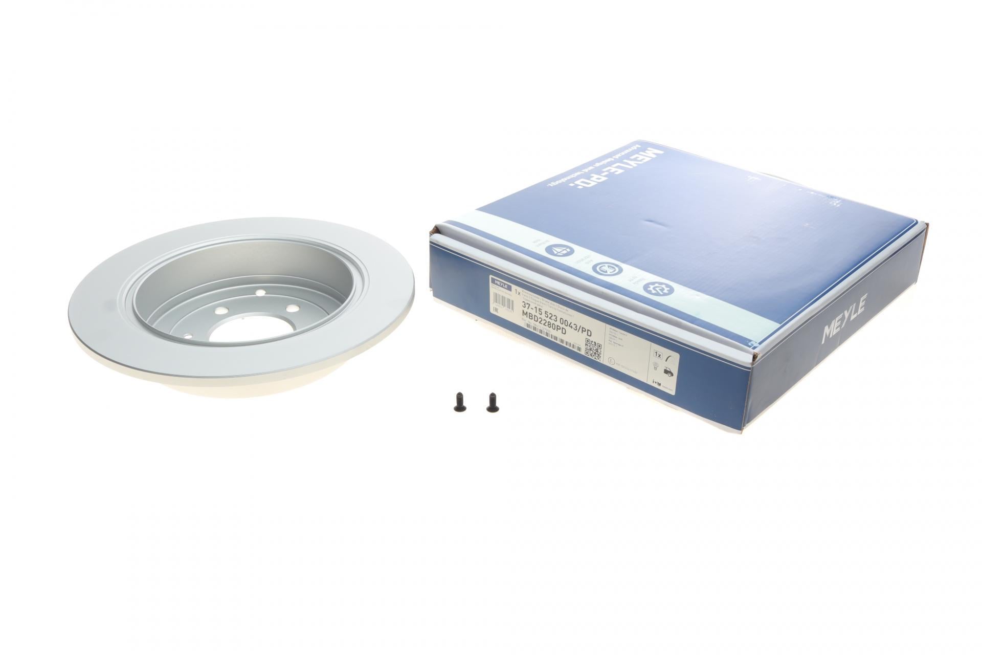 Диск гальмівний задній Meyle для Hyundai Tucson II 15-/Kia Sportage 16- 302x10 мм (37-15 523 0043/PD)