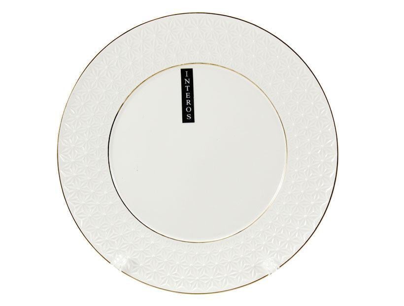 Тарелка фарфоровая Interos Снежная Королева мелкая круглая 25 см Белый (228826-А) - фото 1 Тарелка фарфоровая Interos Снежная Королева мелкая круглая 25 см Белый (228826-А) - фото 1