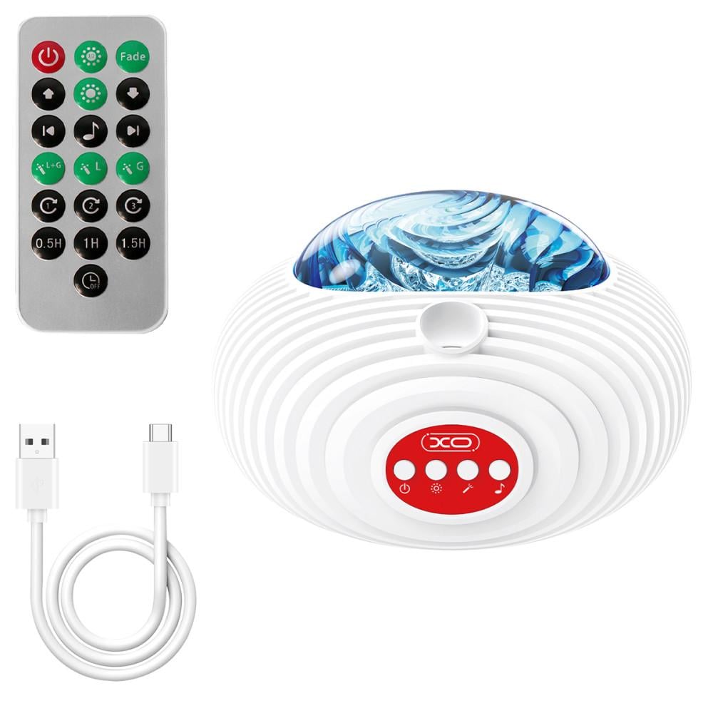 Ночник-проектор Северное сияние XO YH12 Northern Lights с Bluetooth колонкой - фото 2