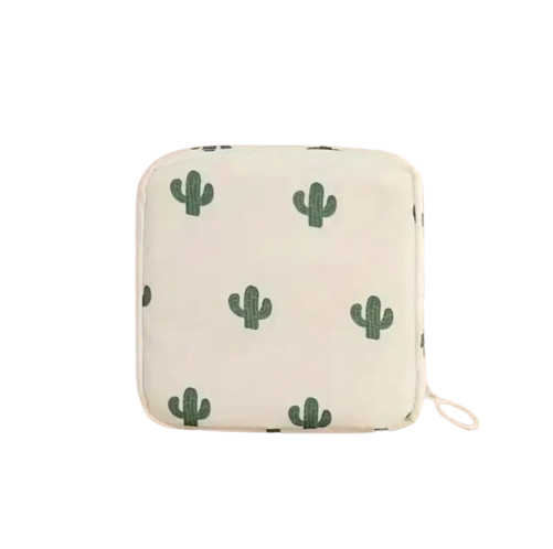 Косметичка-органайзер женская Cactus для гигиенических средств 12х12х4 см Бежевый (2257119944)