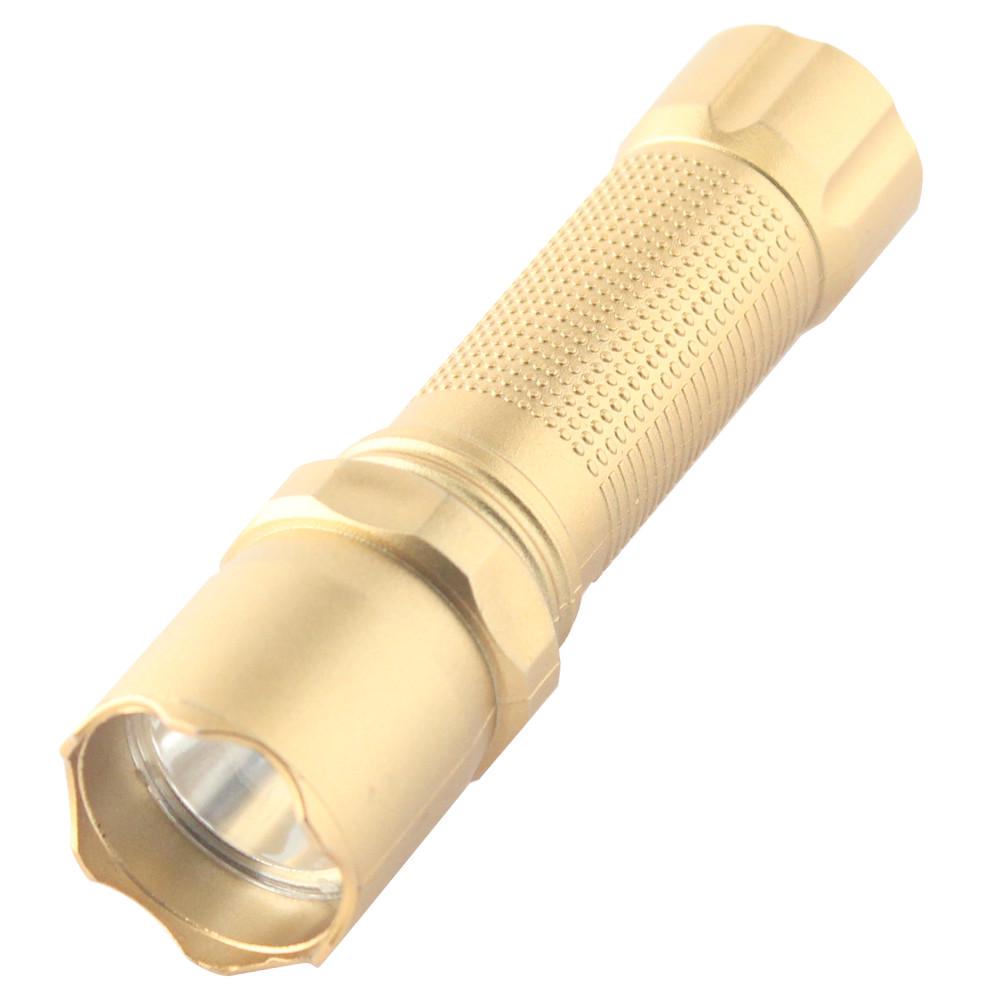 Фонарь ручной Quantum QM-FL1041 Minik 3W LED с USB Gold (12438085) - фото 1