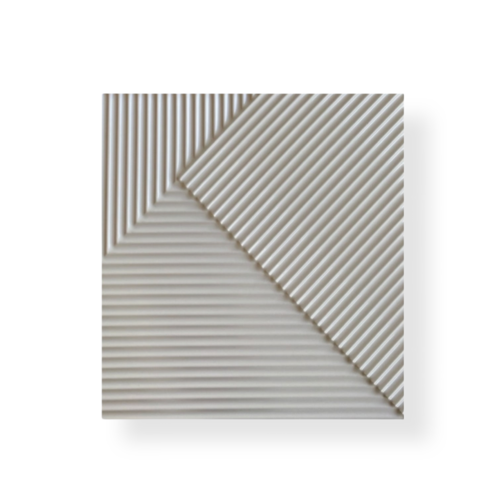 Гипсовая 3D-панель DecoWalls Hatch с ламинированным покрытием (DW0068)