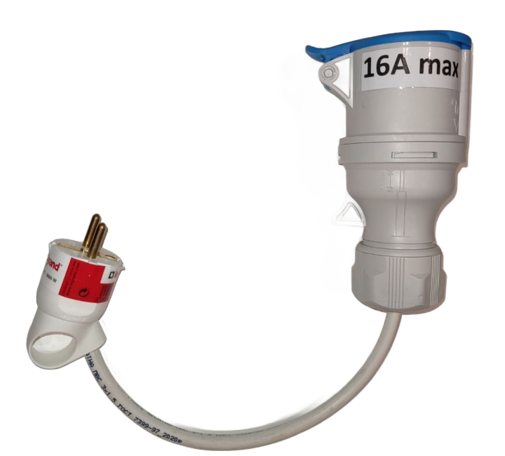 Переходник для зарядки электромобиля от домашней электросети 32-16 A (FL16)