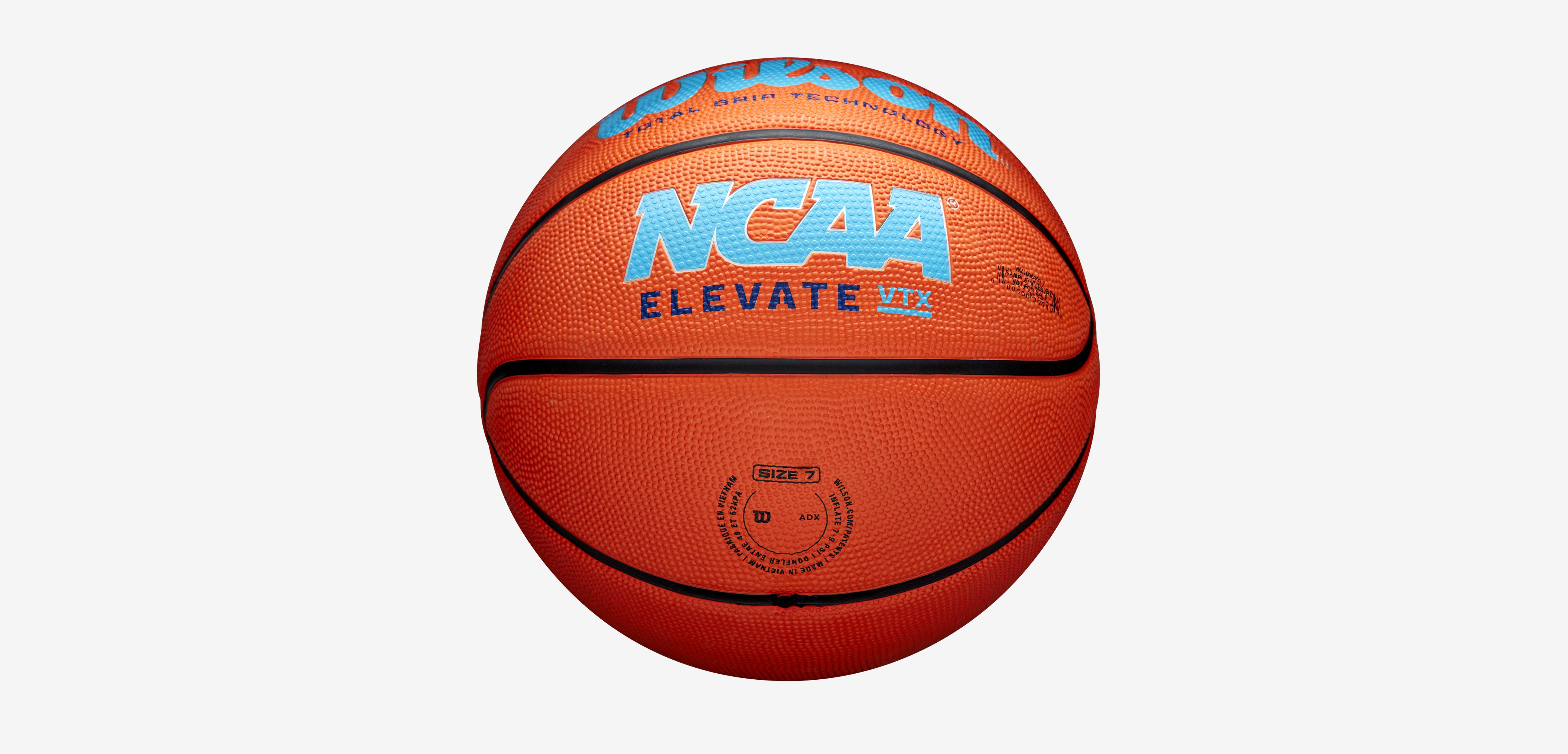М'яч баскетбольний Wilson NCAA Elevate VTX BSKT size 7 Orange/Blue (WZ3006802XB7) - фото 6