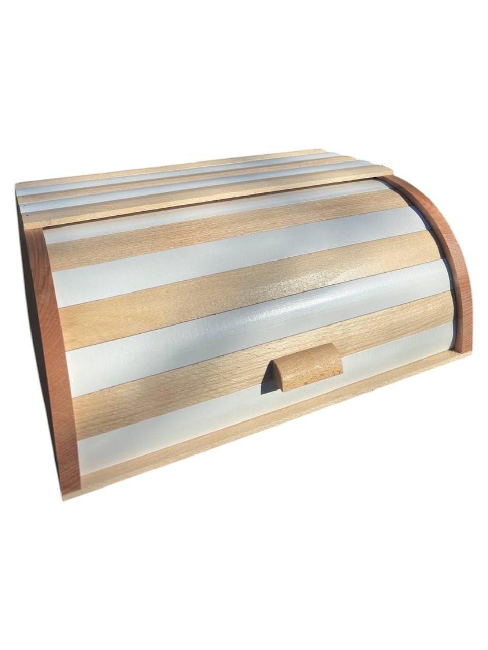 Хлебница деревянная Эко Светлая в полоску (2409458621)