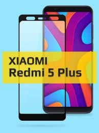 Защитное стекло для Redmi 5 Plus полная проклейка экрана Black