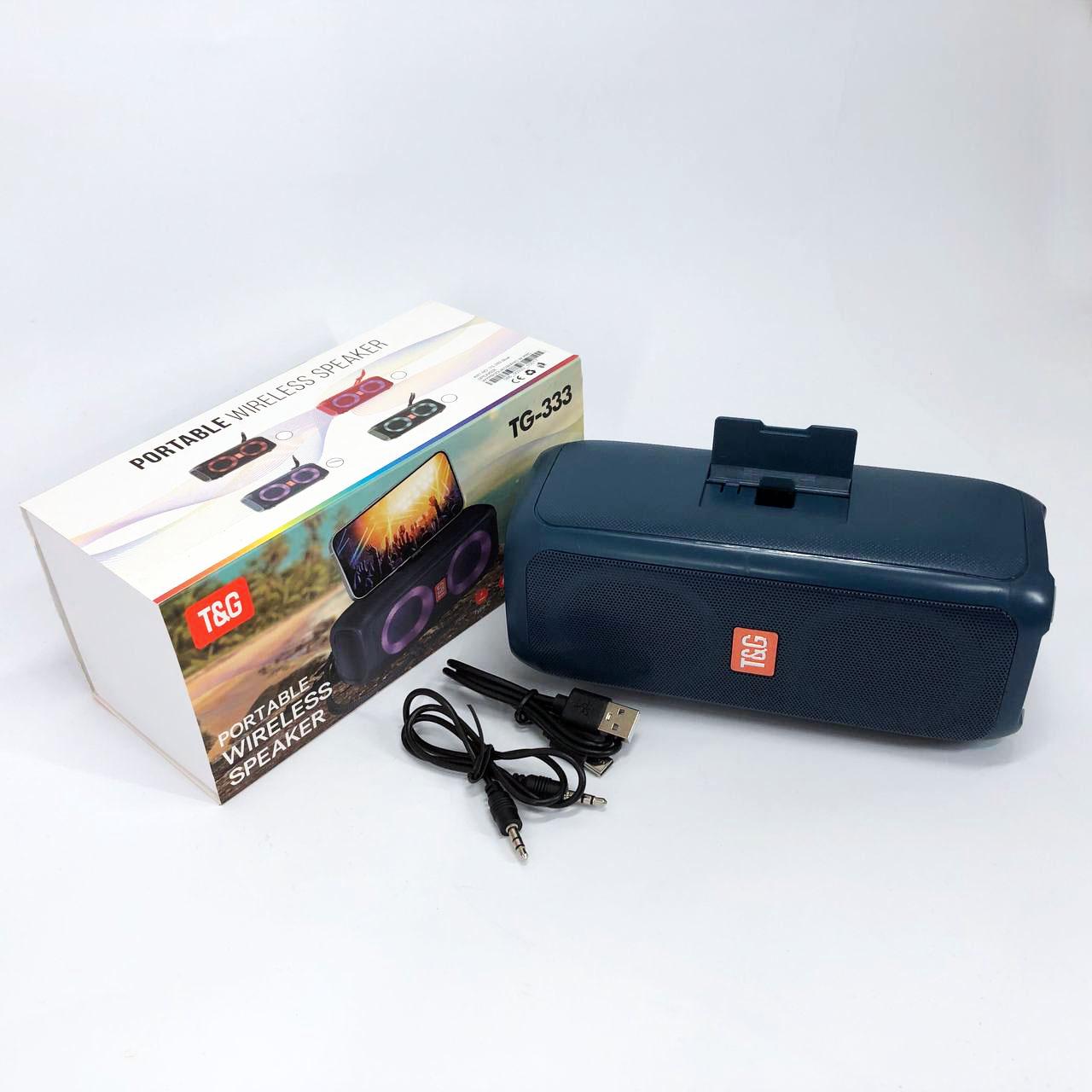 Портативна колонка TG333 2x5W з RGB підсвічуванням - фото 12