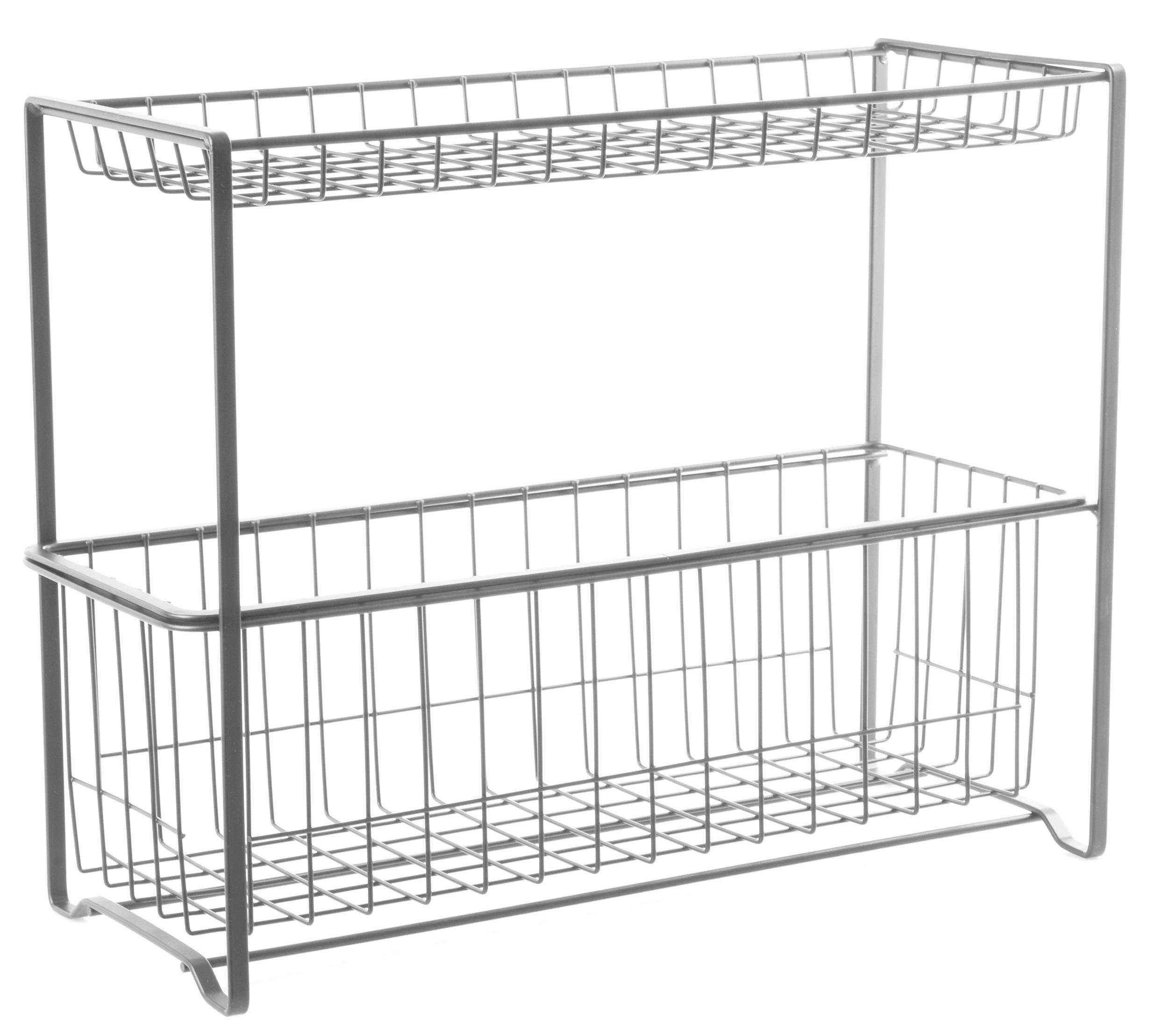 Двоярусна полиця для кухні Ringel Raum 39,5x15,2x32 см Білий (RG-023w) Двоярусна полиця для кухні Ringel Raum 39,5x15,2x32 см Білий (RG-023w)